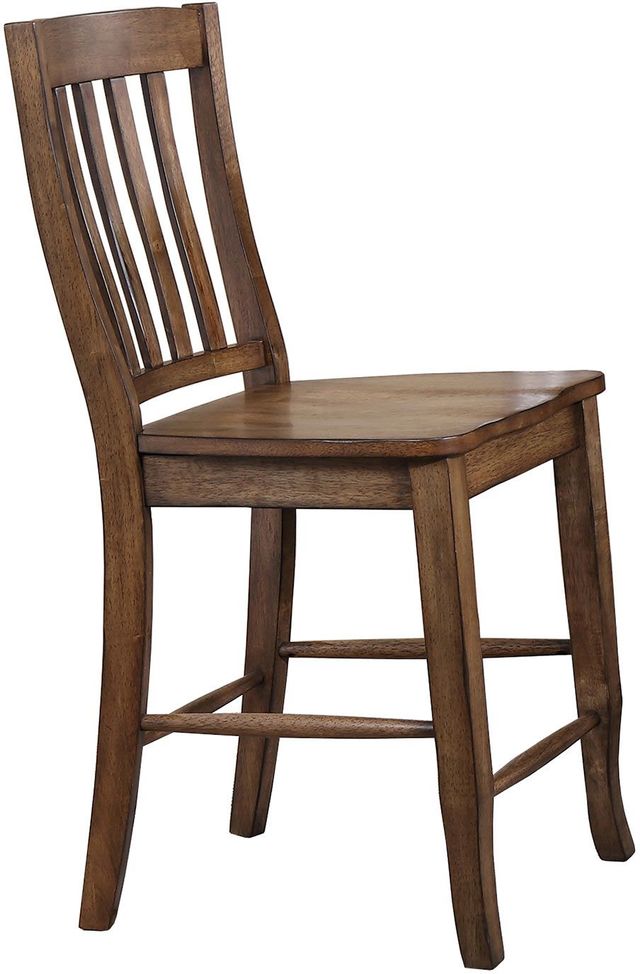 Winners Only® Carmel Rustic Brown 24" Rake Back Bar Stool