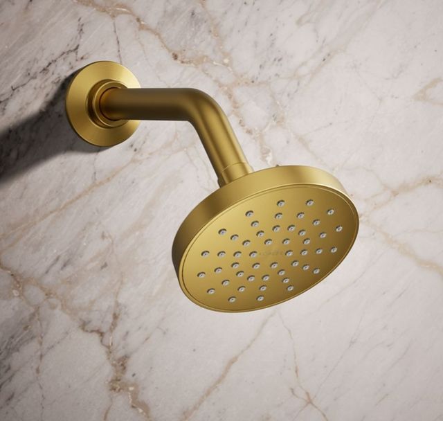 KOHLER® Elate® Vibrant Brushed Moderne Brass 1.5 GPM Single-Function Showerhead-1