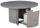 Signature Design by Ashley® Dillon Beach Gray Aluminum/Wicker Outdoor Round Fire Pit Table-3