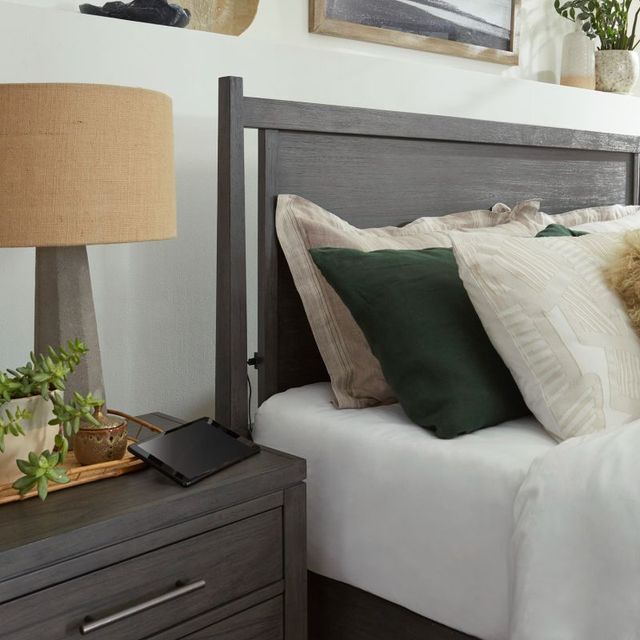 aspenhome® Preston Urbane Gray King Panel Bed-3
