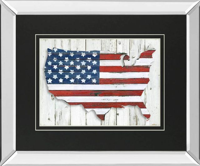 Classy Art Land of Liberty by Kelly Donovan Mirrored Frame Wall Art-0