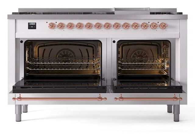 Ilve® Nostalgie II Series 60" Custom RAL Color Pro Style Dual Fuel Range-1