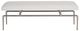 Bernhardt Solari Nickel/White Accent Bench-3