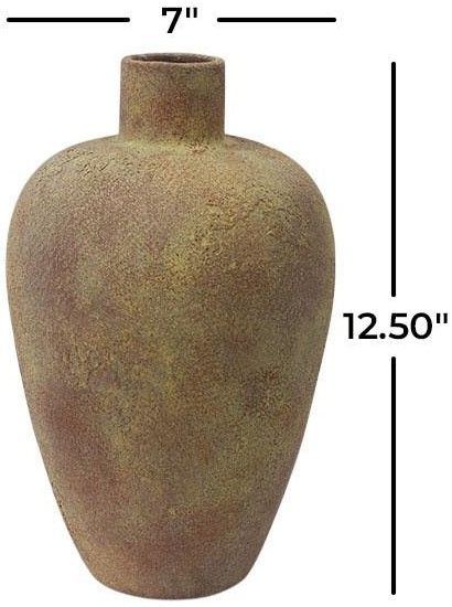 Deco Marche Red Ceramic Textured Vase-1