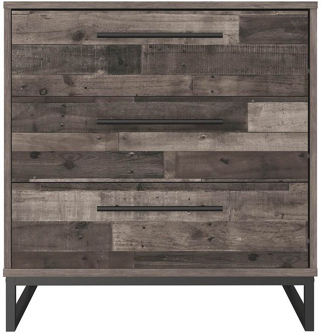 Signature Design by Ashley® Neilsville Multi Gray Three Drawer Chest-2