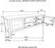 Coaster® Angela Brown/White TV Stand-5