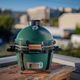 Big Green Egg® Mini Egg 13" Green Freestanding Charcoal Grill with Original Kit-1