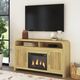 Elements International Ridgemont Natural Fireplace Cabinet-5