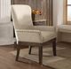 ACME Furniture Landon Beige/Salvage Brown Arm Chair-4