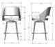 Amisco Customizable Lorna Swivel Counter Stool-2