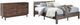 Signature Design by Ashley® Calverson 2-Piece Mocha Queen Panel Platform Bed Set-0