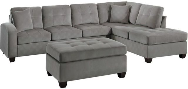 Mazin Furniture Emilio Taupe Ottoman-2