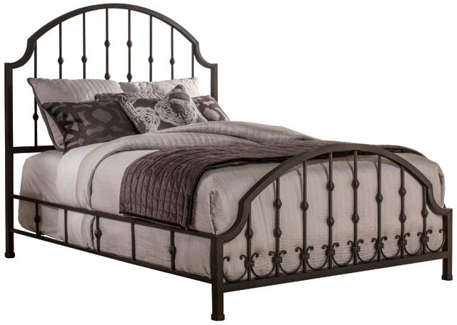 HH2 Home Westgate Rustic Black King Metal Bed-1
