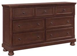 Mazin Furniture Begonia Cherry Brown Dresser-2