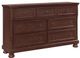 Mazin Furniture Begonia Cherry Brown Dresser-2