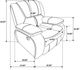Coaster® Camila White Manual Glider Recliner Chair-3