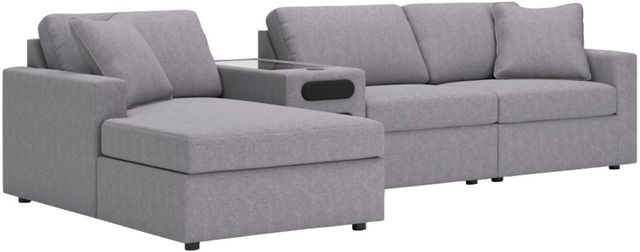 Signature Design by Ashley® Modmax 4-Piece Granite Left-Arm Facing Sectional with Chaise and Audio Console-0