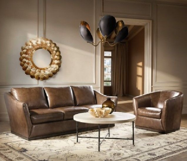 Hooker® Furniture Fairfax Hazlenut Swivel Chair-1