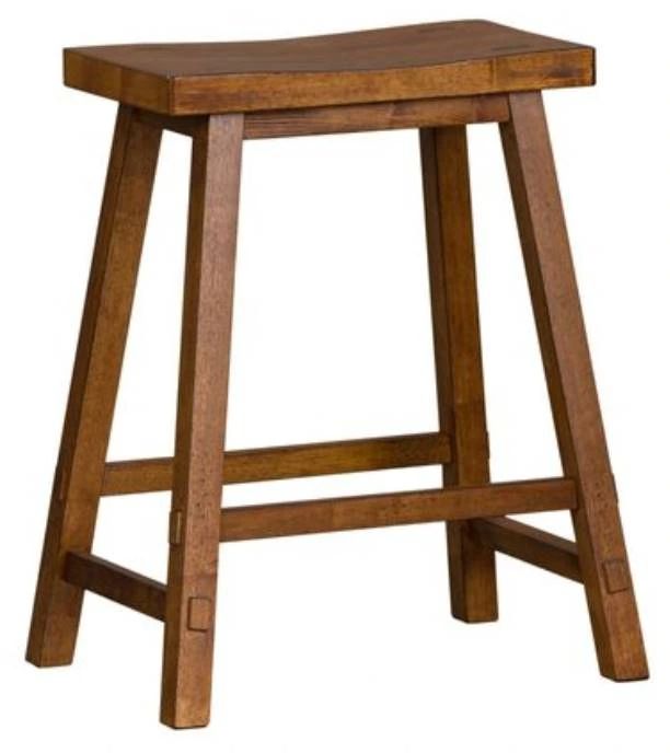 Liberty Furniture Creations II Tobacco 24" Sawhorse Counter Stool-0