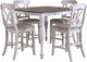 Liberty Furniture Ocean Isle 5-Piece Antique White/Weathered Pine Gathering Table Set-0