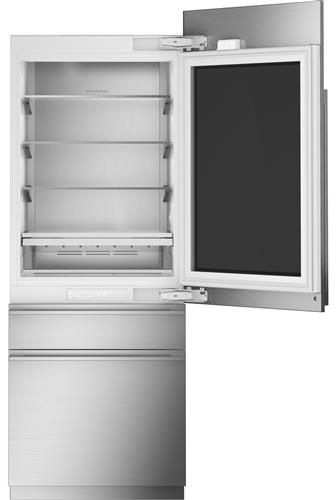 Monogram 30 in. 14.6 Cu. Ft. Integrated Glass Door Counter Depth Column Refrigerator Livingood s Appliances Bedding
