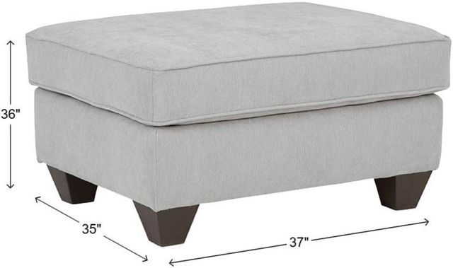 Albany Industries Mosby Pewter Ottoman-2
