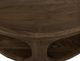 International Furniture Direct Balam Stained Brown Round Cocktail Table-3