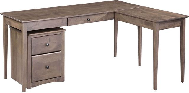 Archbold Furniture Customizable Large Writing Desk with Universal Return-1
