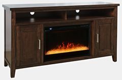 Jofran Inc. Urban Icon Merlot Electric Fireplace Media Console