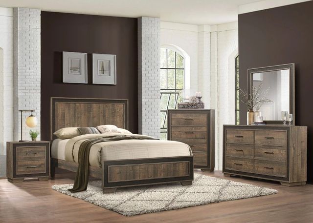 Homelegance® Ellendale Rustic Mahogany/Dark Ebony Chest-1
