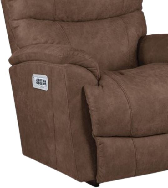 La-Z-Boy® Trouper Whiskey Power Rocking Recliner with Headrest and Lumbar-1