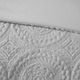 Olliix by Madison Park Arya Grey King/California King Embroidered Medallion Faux Fur Ultra Plush Comforter Mini Set-3