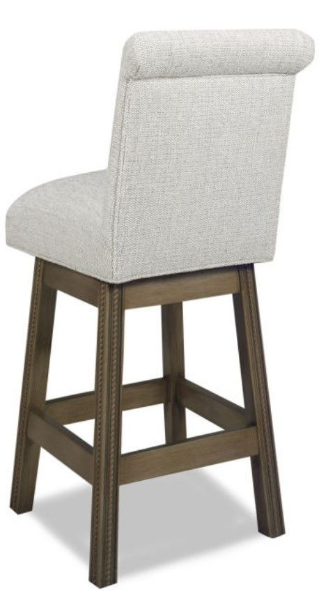 Parker Southern Monroe Lily Coconut/Urbanite Swivel Bar Stool-1