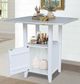 John Thomas Furniture® Hampton Chalk 36" Drop Leaf Bistro Dining Table with White Base-4