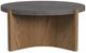 Flexsteel® Eclipse Gray Top Round Coffee Table with Brown Base-2