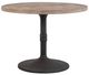 Nest Home Collections Sadie Medium Gray 48" Round Counter Table with Iron Base-0