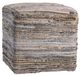 Dovetail Furniture Assam Denim Blue/Natural Ottoman-0