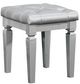 Mazin Furniture Allura Silver Vanity Stool-0
