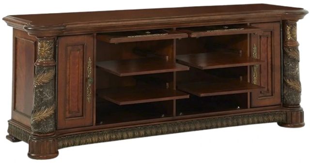 Michael Amini® Villa Valencia Classic Chestnut Entertainment Base-2