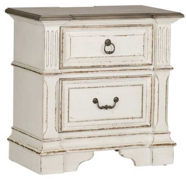 Liberty Furniture Abbey Park 5-Piece Antique White Queen Bed Set-4