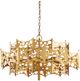 Currey & Company Emmental Contemporary Gold Leaf Chandelier-0