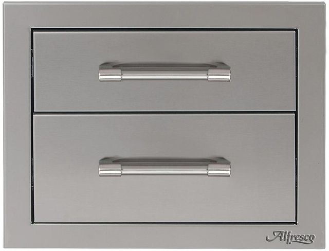 Alfresco™ 16.88" Stainless Steel Two Tier Storage Drawers-0