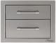 Alfresco™ 16.88" Stainless Steel Two Tier Storage Drawers-0