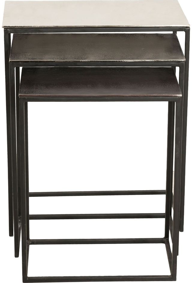 Renwil® Manisa 3-Piece Black Patina Nesting Table Set with Black Nickel Base-2