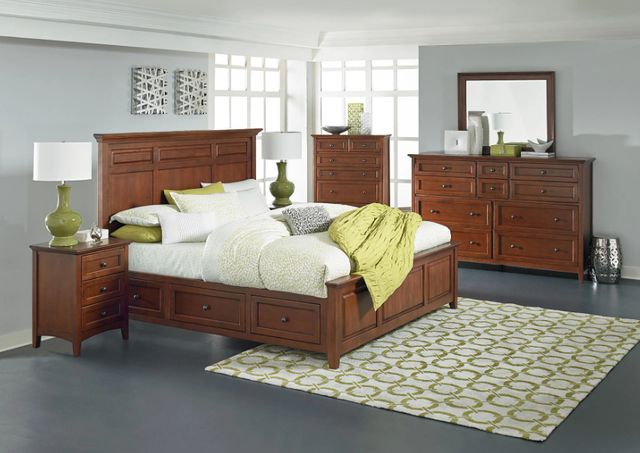 Whittier Wood® Furniture McKenzie Glazed Antique Cherry 6-Chest-1