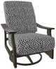 Telescope Casual St. Catherine Agra Classic/Beachwood Aluminum/Fabric Outdoor MGP Cushion Swivel Rocker with Chestnut Rustic Arms-0