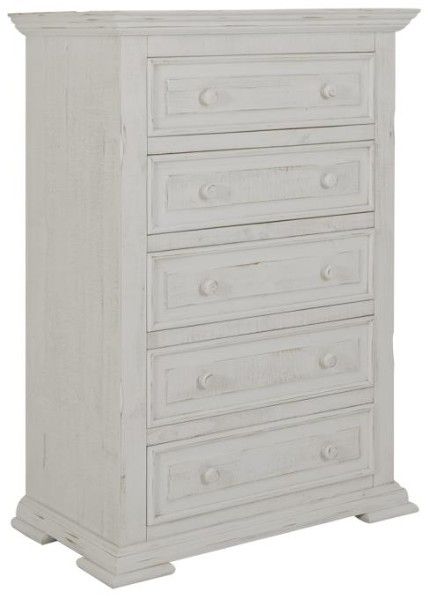 International Furniture Direct Terra White Chest
