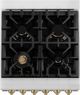 ZLINE Autograph Edition 24" Stainless Steel Pro Style Dual Fuel Range with White Matte Door-3