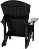 C.R. Plastic Generation Line Black Classic Adirondack Outdoor Chair-3