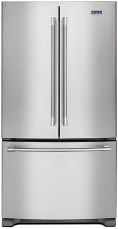 Maytag® 36 in. 20.0 Cu. Ft. Fingerprint Resistant Stainless Steel Counter Depth French Door Refrigerator